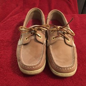 Gold Speery Top-Sider boat shoes size 7.5